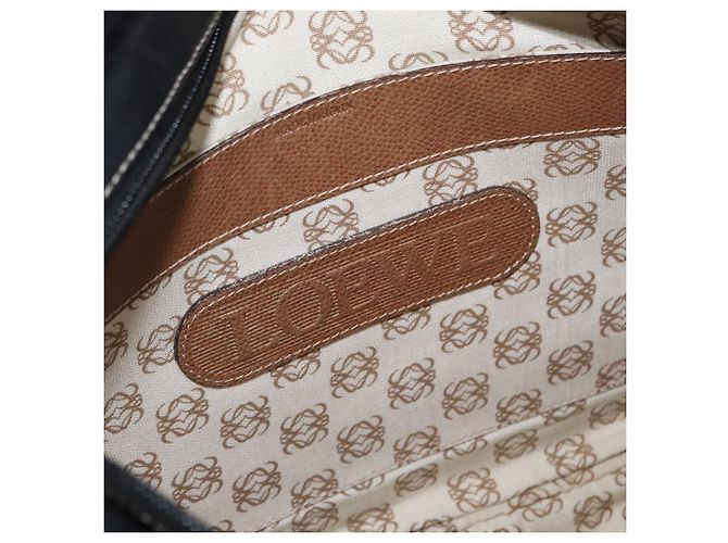 Borsa a Spalla in Pelle Anagram Loewe Nero - vista 6