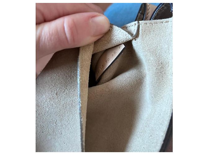 Chloé Borsa a Spalla in Pelle Chloe Drew in Beige - vista 11