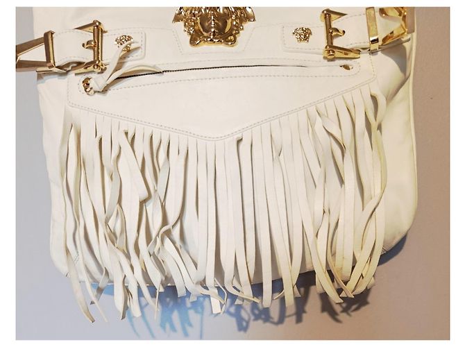 Borsa a mano Gianni Versace in pelle bianca Bianco - vista 11