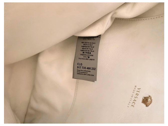 Borsa a mano Gianni Versace in pelle bianca Bianco - vista 6
