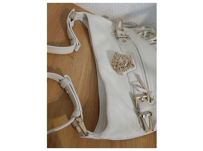Borsa a mano Gianni Versace in pelle bianca Bianco - vista 8