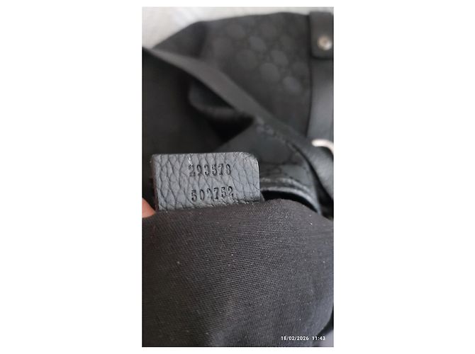 Borsa Gucci nera in tessuto Nero - vista 5