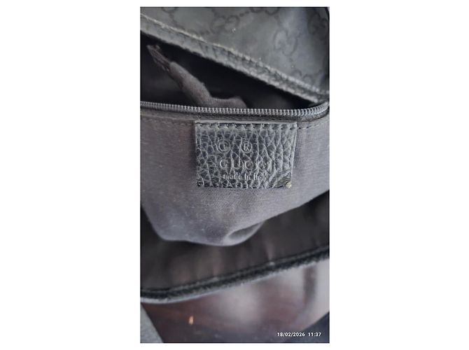 Borsa Gucci nera in tessuto Nero - vista 6