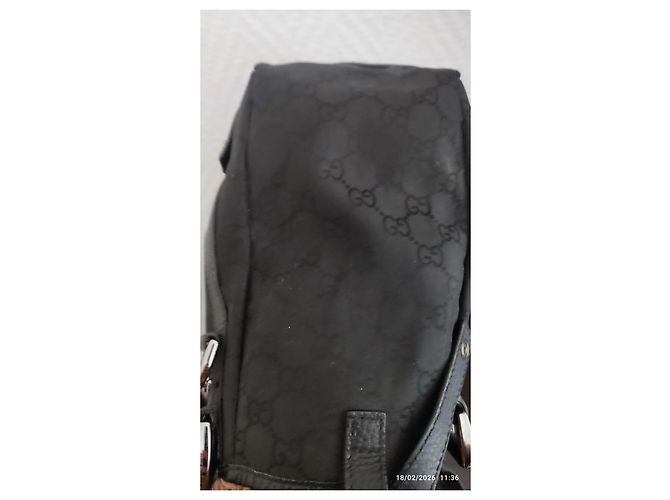 Borsa Gucci nera in tessuto Nero - vista 7