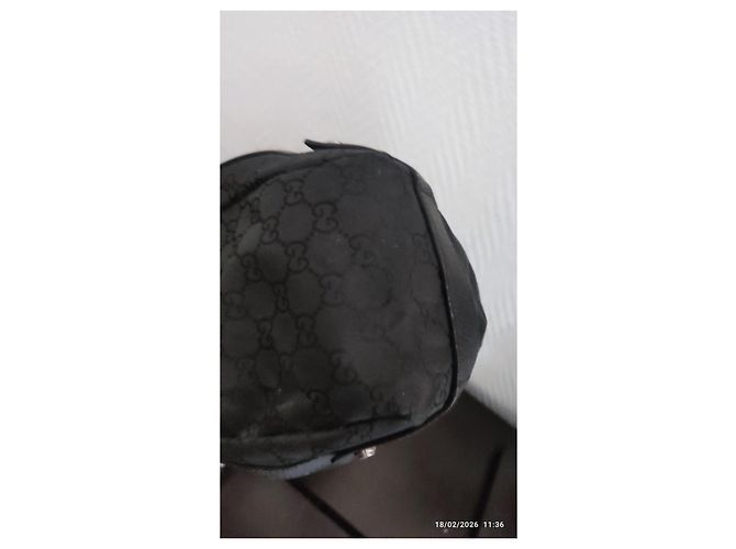 Borsa Gucci nera in tessuto Nero - vista 8
