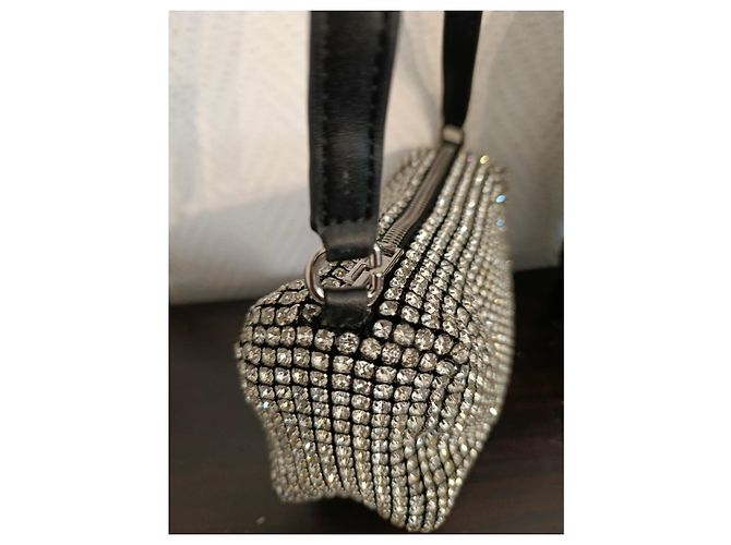 Borsa Alexander Wang Argentata in Tessuto Argento - vista 10