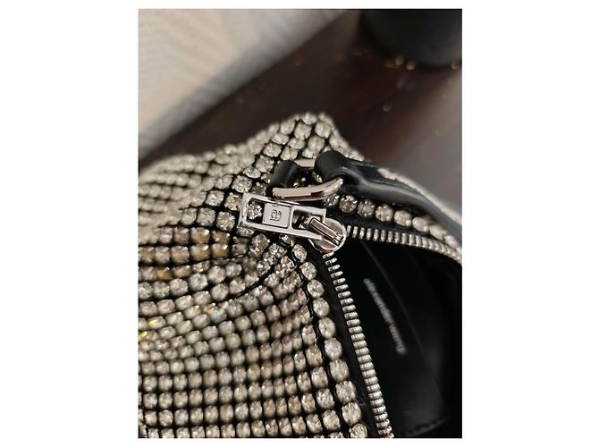 Borsa Alexander Wang Argentata in Tessuto Argento - vista 11