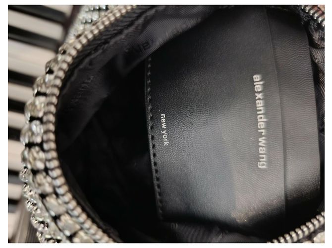 Borsa Alexander Wang Argentata in Tessuto Argento - vista 13