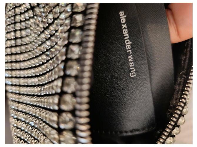 Borsa Alexander Wang Argentata in Tessuto Argento - vista 17