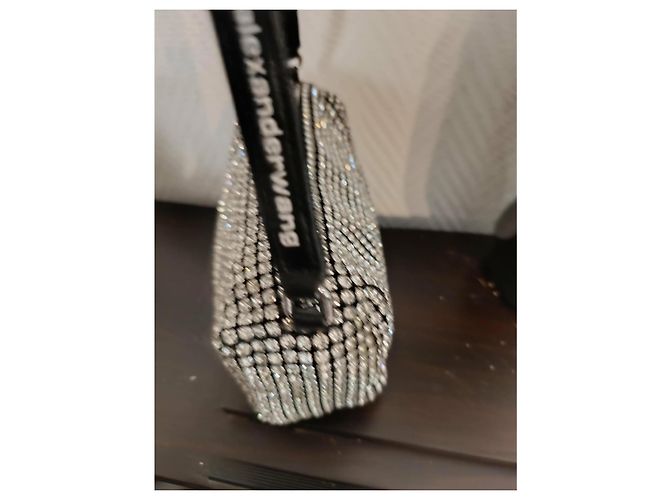 Borsa Alexander Wang Argentata in Tessuto Argento - vista 18