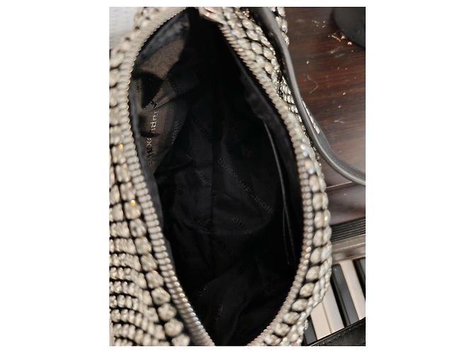 Borsa Alexander Wang Argentata in Tessuto Argento - vista 19