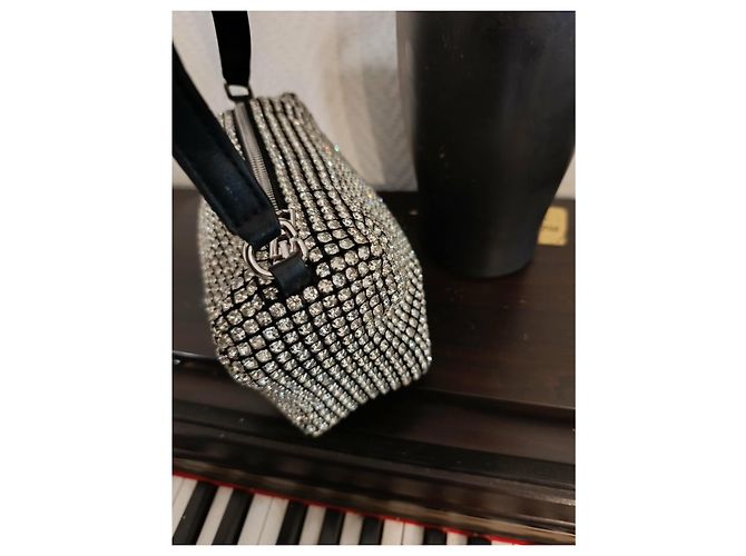 Borsa Alexander Wang Argentata in Tessuto Argento - vista 3