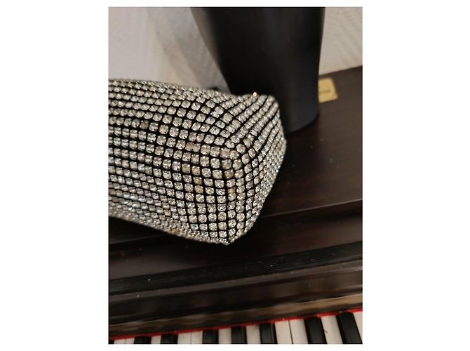 Borsa Alexander Wang Argentata in Tessuto Argento - vista 5