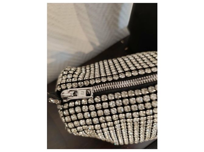 Borsa Alexander Wang Argentata in Tessuto Argento - vista 6