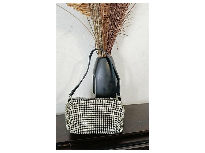 Borsa Alexander Wang Argentata in Tessuto Argento - vista 8