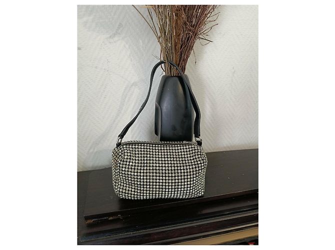 Borsa Alexander Wang Argentata in Tessuto Argento - vista 9