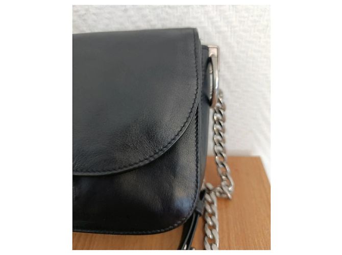 Borsa a mano Prada in pelle nera Nero - vista 10
