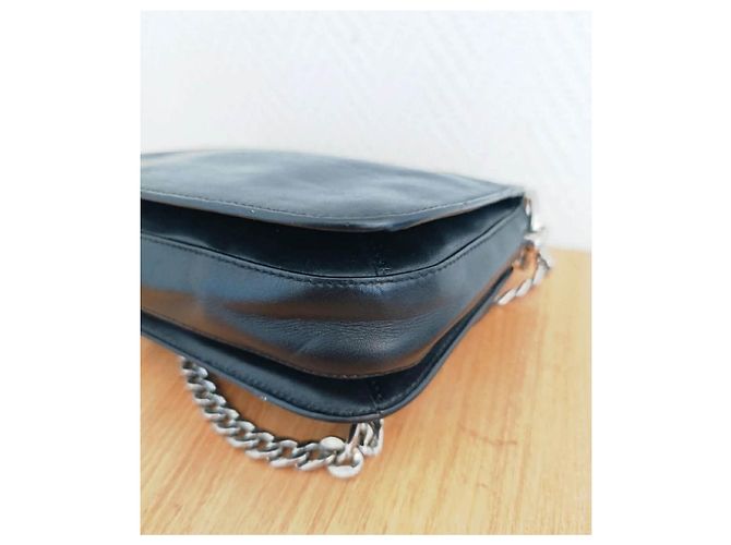 Borsa a mano Prada in pelle nera Nero - vista 11