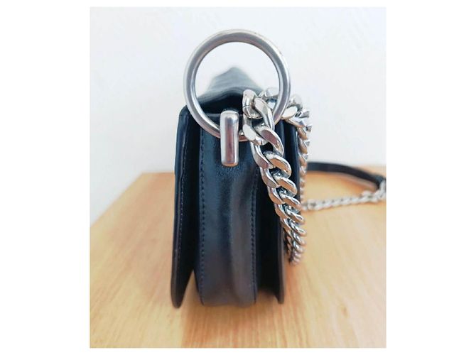Borsa a mano Prada in pelle nera Nero - vista 12