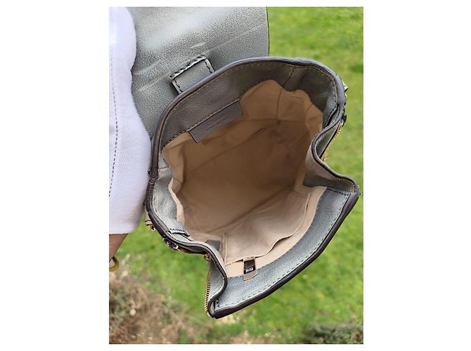 Faye Chloé Rucksack aus Lammleder Grau - Ansicht 4