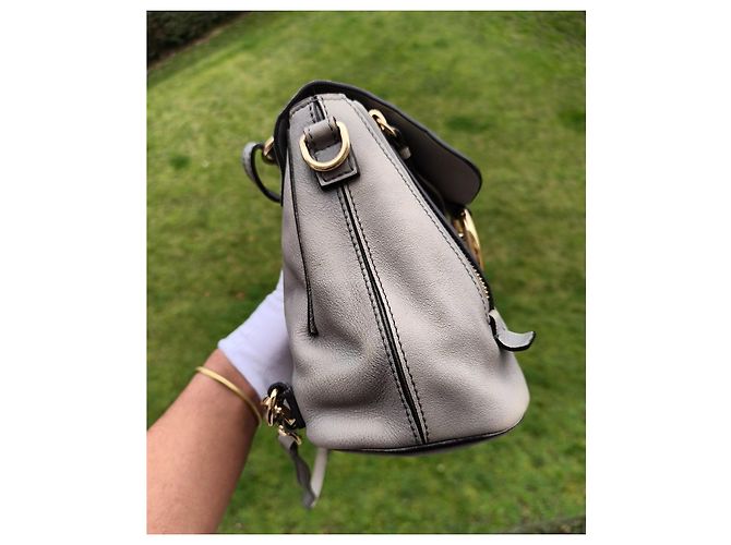Faye Chloé Rucksack aus Lammleder Grau - Ansicht 8