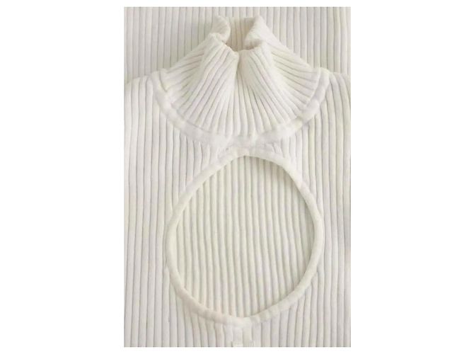 Courreges Top bianco - vista 3