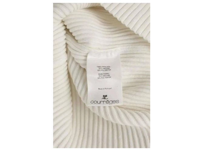 Courreges Top bianco - vista 5