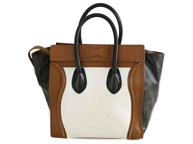 Luggage Céline Mehrfarbige Leder-Tasche Mehrfarben - Ansicht 4