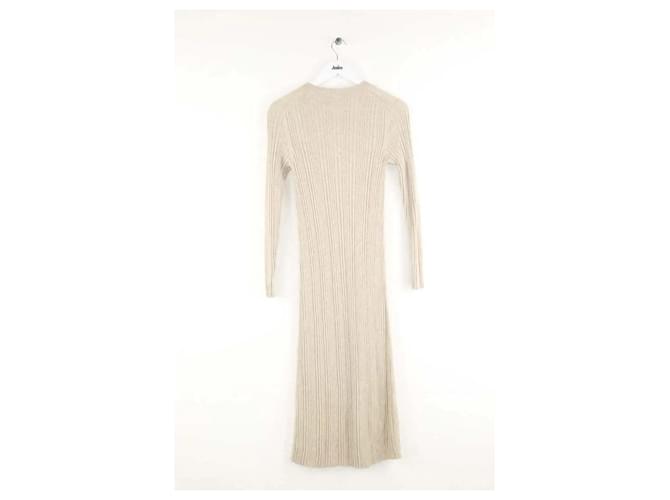 Eric Bompard Vestido de cachemira beige - vista 2