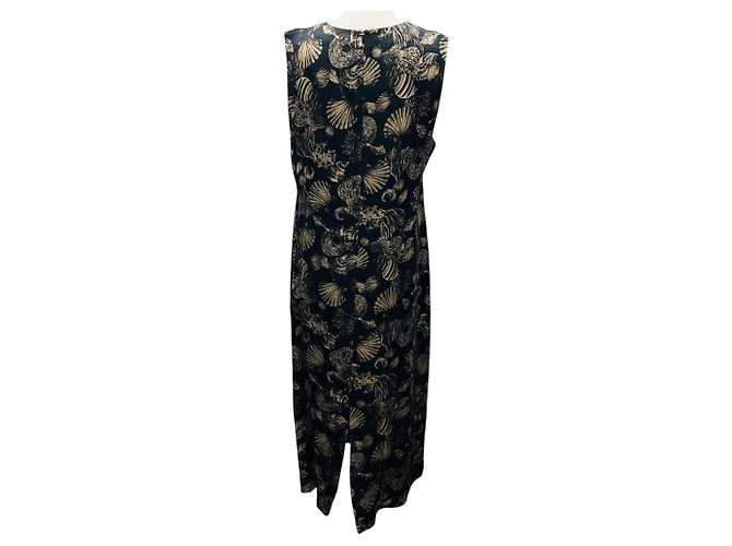Marc by Marc Jacobs Co Black Multi Shell Print Sleeveless Midi Dress - view 3