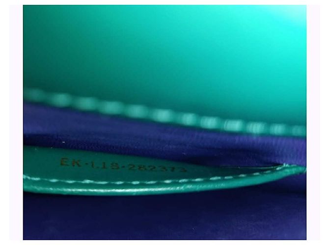 Borsa Bulgari in pelle verde - vista 9