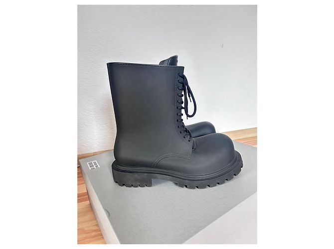 Balenciaga Black Rubber Boots - view 2