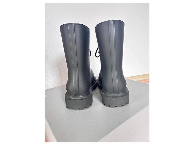 Balenciaga Black Rubber Boots - view 5