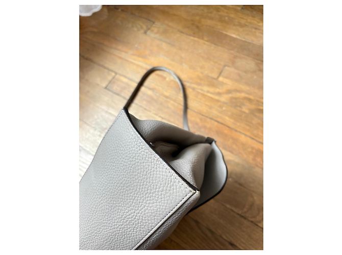 Gucci Borsa in pelle Bamboo Daily Top Handle Grigio - vista 11