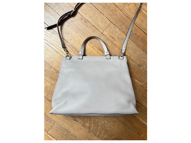 Gucci Borsa in pelle Bamboo Daily Top Handle Grigio - vista 7