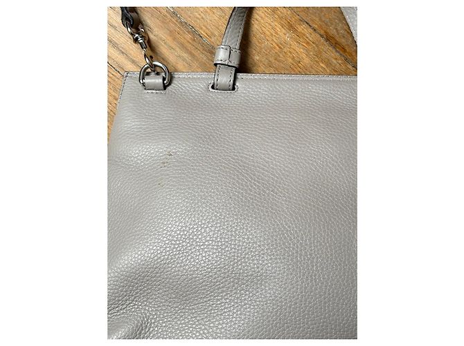 Gucci Borsa in pelle Bamboo Daily Top Handle Grigio - vista 8