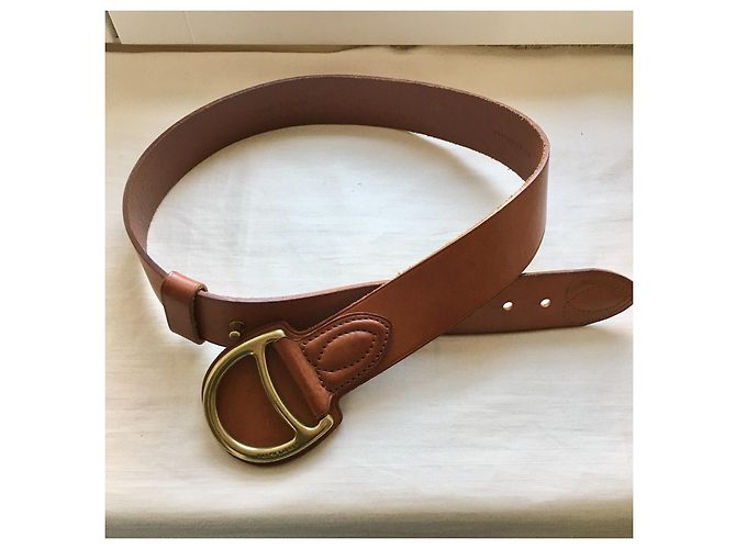 Ralph Lauren Ledergürtel Camel mit goldener Schnalle Kamel - Ansicht 10