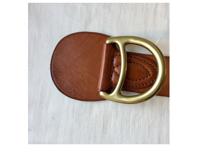 Ralph Lauren Ledergürtel Camel mit goldener Schnalle Kamel - Ansicht 12