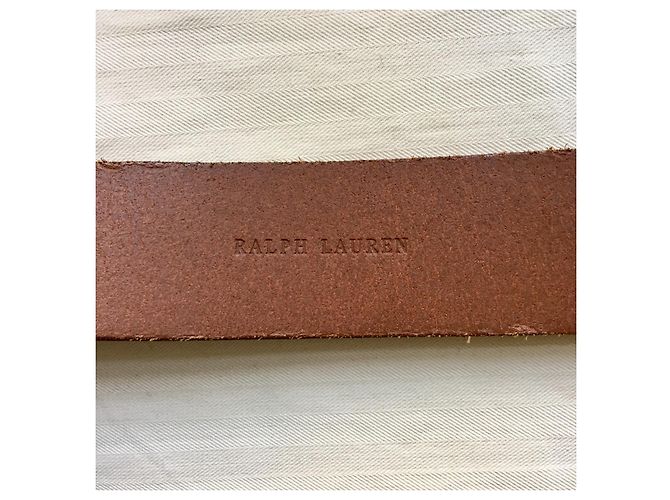 Ralph Lauren Ledergürtel Camel mit goldener Schnalle Kamel - Ansicht 13
