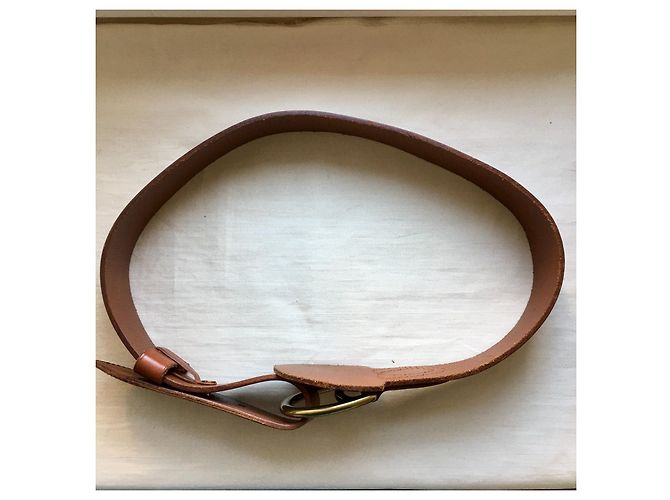 Ralph Lauren Ledergürtel Camel mit goldener Schnalle Kamel - Ansicht 18