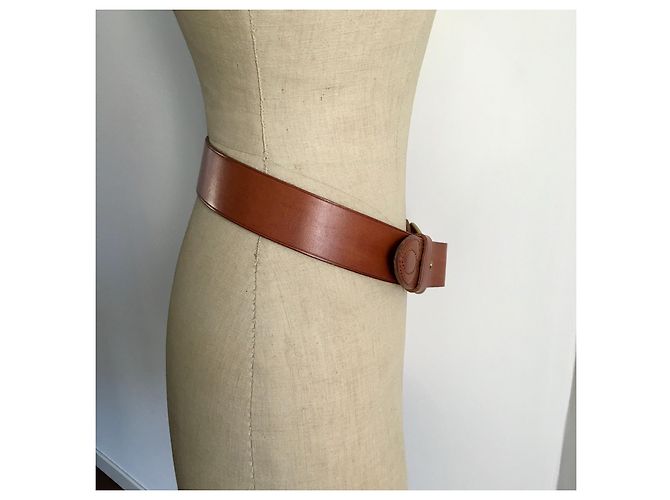 Ralph Lauren Ledergürtel Camel mit goldener Schnalle Kamel - Ansicht 5