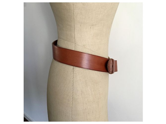 Ralph Lauren Ledergürtel Camel mit goldener Schnalle Kamel - Ansicht 6