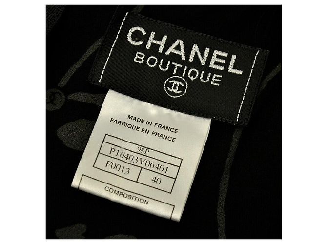Timeless Vestido de seda Chanel P10403V06401 Negro - vista 6