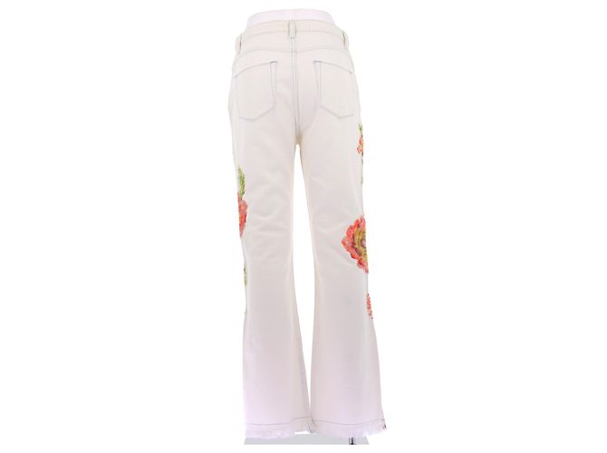 Jeans Blumarine blancos con lentejuelas - vista 2