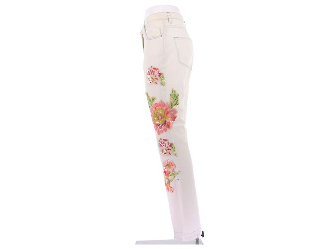 Jeans Blumarine blancos con lentejuelas - vista 4