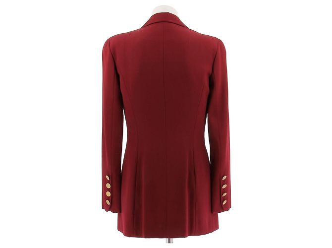 Blazer Chanel de lana roja - vista 2