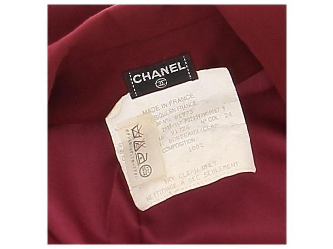Blazer Chanel de lana roja - vista 5