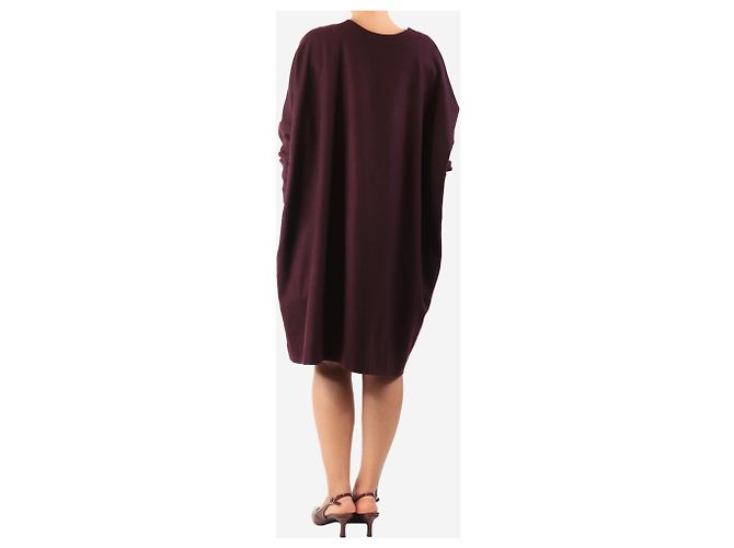 Autre Marque Midi-Wollkleid in Pflaume - Größe Lila - Ansicht 2