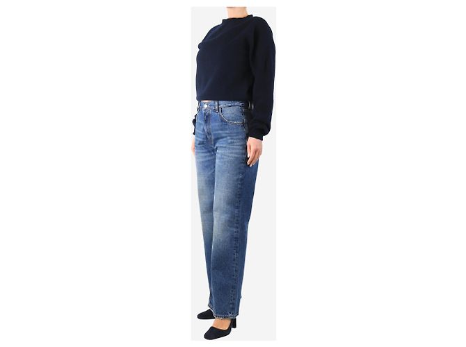 Autre Marque Blaue weit geschnittene Jeans - Größe UK 10 - Ansicht 2
