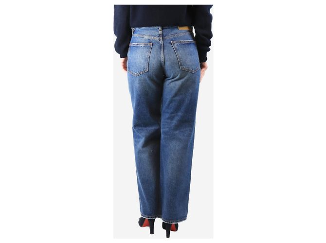 Autre Marque Blaue weit geschnittene Jeans - Größe UK 10 - Ansicht 3